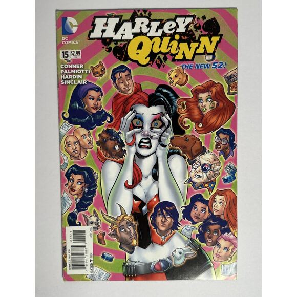 Harley Quinn #15 Amanda Conner Palmiotti Hardin Variant A Batman New 52 2015 - Picture 1 of 3